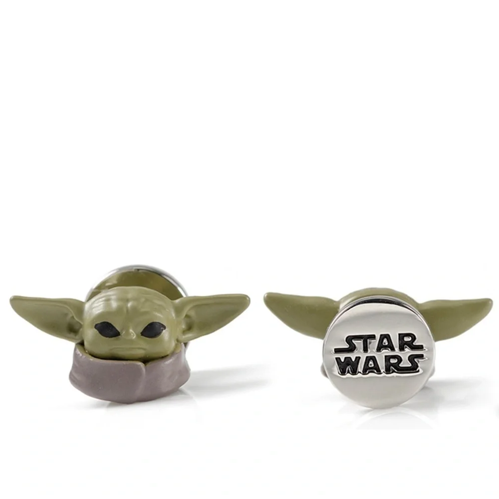 Cufflinks, Inc. Men's Star Wars 3D The Mandalorian Grogu 3D Stud Set::Rare::NWT